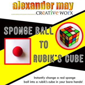 Bola de esponja a cubo de rubik, de Alexander May -- BALL TO RUBIK CUBE
