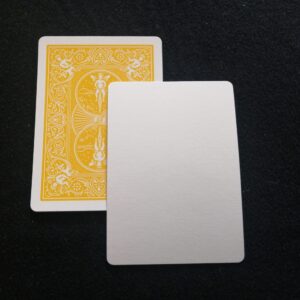 Carta cara blanca / dorso amarillo Bicycle