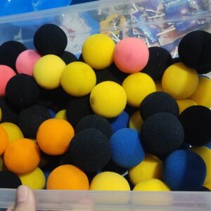 Bola de esponja 4,5 cm LOTE (Con Tara) - OUTLET