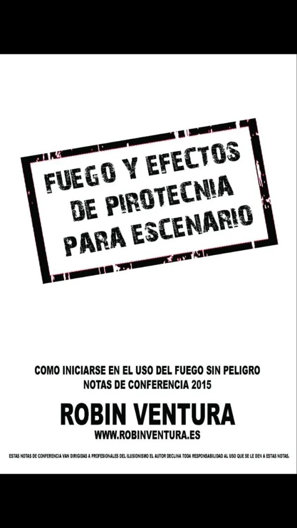 Notas Fuego y efectos de pirotecnia, de Robin Ventura (Castellano)