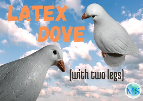 Paloma de látex (con patas)