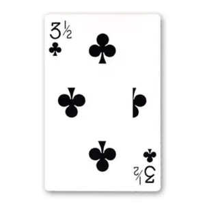 Carta 3 y 1/2 de trébol (Tres y medio) BICYCLE - Standard o Jumbo