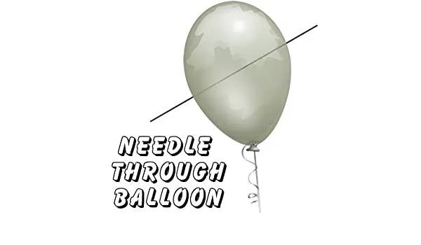 Aguja a través del globo