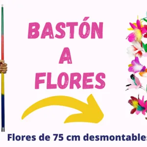Bastón a flores
