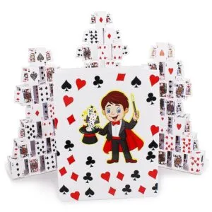 Castillos de cartas desde la bolsa + Predicciones - Producción torre de cartas, VDF