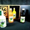 Caja producción de botellas