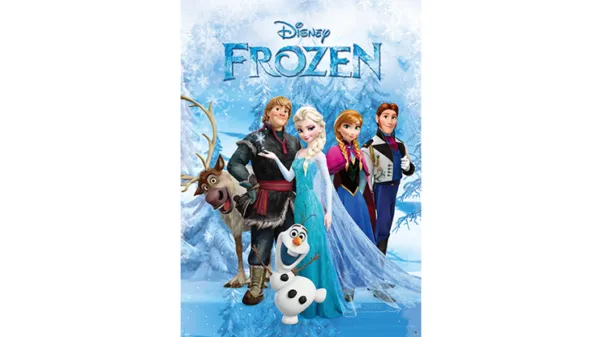 Cartel roto y recompuesto de Frozen, JL Magic
