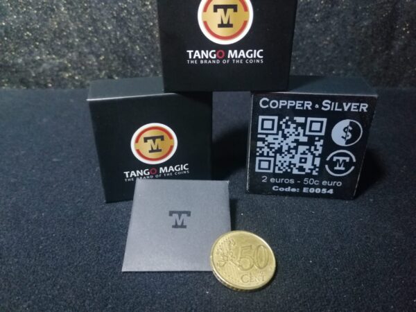 Transposición cobre y plata (Dos euros/Cincuenta céntimos), de Tango Magic