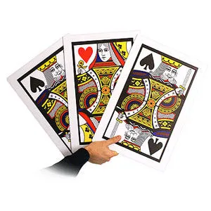 Encuentra a la dama versión escena, VDF - 3 card monte gigante (Find the lady)
