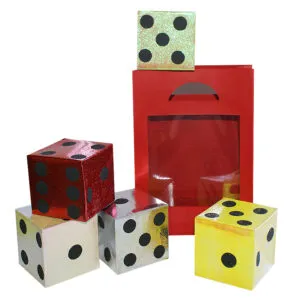 Producción de dados desde bolsa transparente VDF (Dice from empty bag)