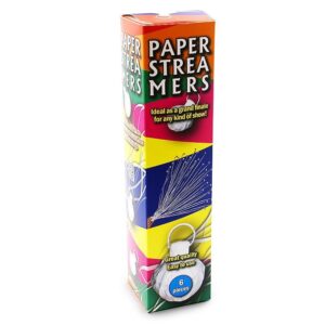 streamer de papel con mango