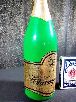 Botella champagne látex