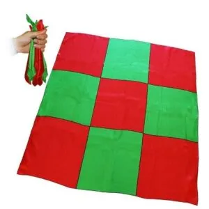 Pañuelos a blendo ajedrez rojo verde 02