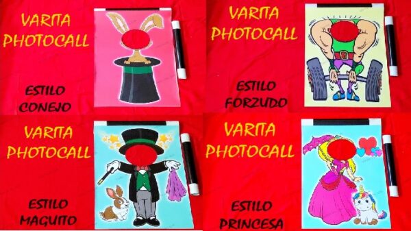 Varitas photocall pack 4 - La Magia del Sur