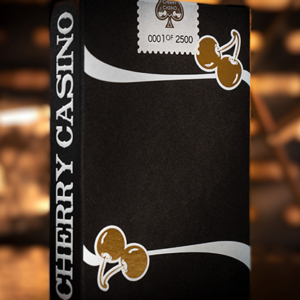 Limited Edition Cherry Casino (Monte Carlo Black and Gold) Numbered Seals Playing Cards by Pure Imagination Projects