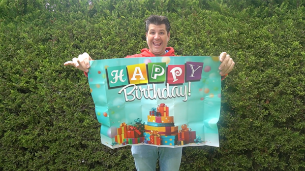 FLASHY BANNER (HAPPY BIRTHDAY) by George Iglesias & Twister Magic