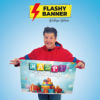 Flashy banner "Happy birthday", de George Iglesias y Twister Magic