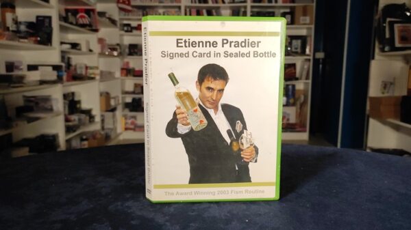 Etienne Pradier Signed Card in Sealed Bottle