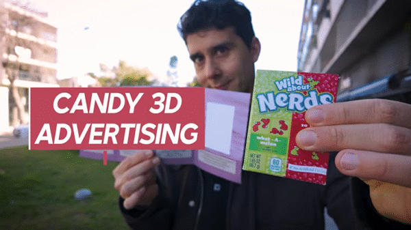 Publicidad 3d Candy por Henry Evans y Mysteries