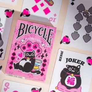 Baraja Bicycle Cat Pink