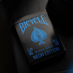 Bicycle Cool Blue Neon Rider Back