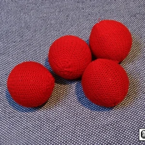 Bolas crochet 5 cm ROJAS (Pack de 4) - Mr. Magic
