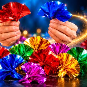 Flores desde la mano 10 unidades metálicas
