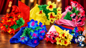 Producción de bouquets desde pañuelos